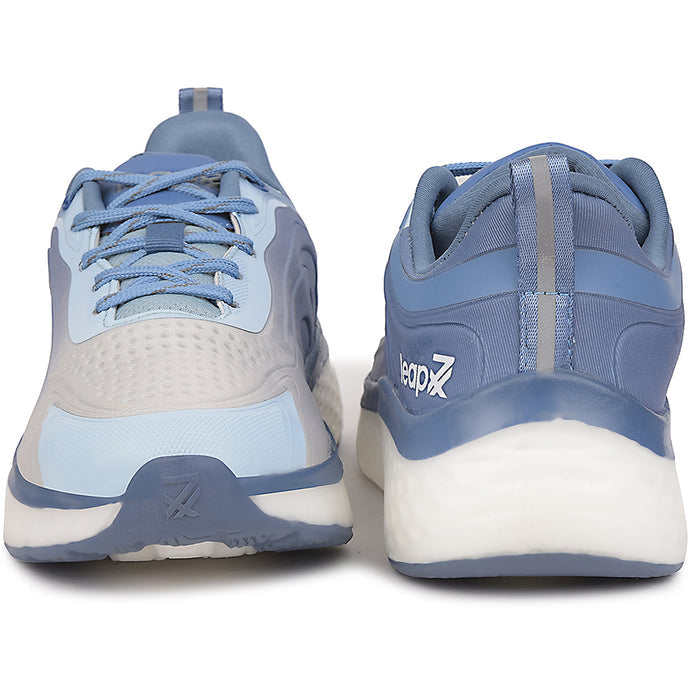 Leap7x Blue Sports Lacing Running Shoes For Men NITRUN-10 By Liberty