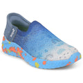 Leap7x Blue Sports Non Lacing Walking Shoes For Kids NITKID-13 By Liberty