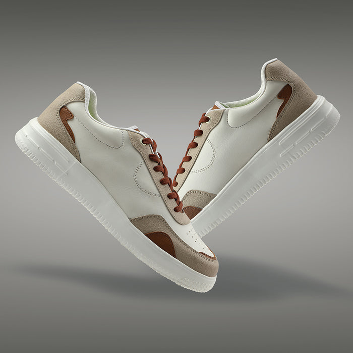 Leap7x Brown Casual Lacing Sneakers For Men AMAZER-3E