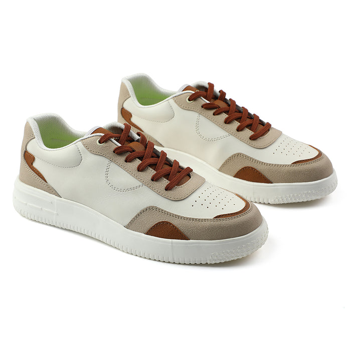 Leap7x Brown Casual Lacing Sneakers For Men AMAZER-3E