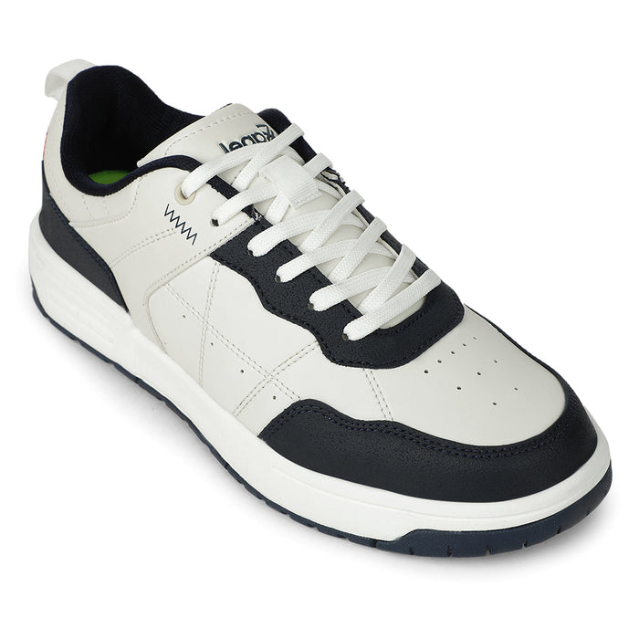 Leap7X Navy Blue Casual Lacing Sneakers For Men Noblestepe By Liberty