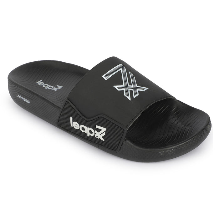 Leap7x NITWALK-5 Black Casual Slip on Sliders for Men by Liberty