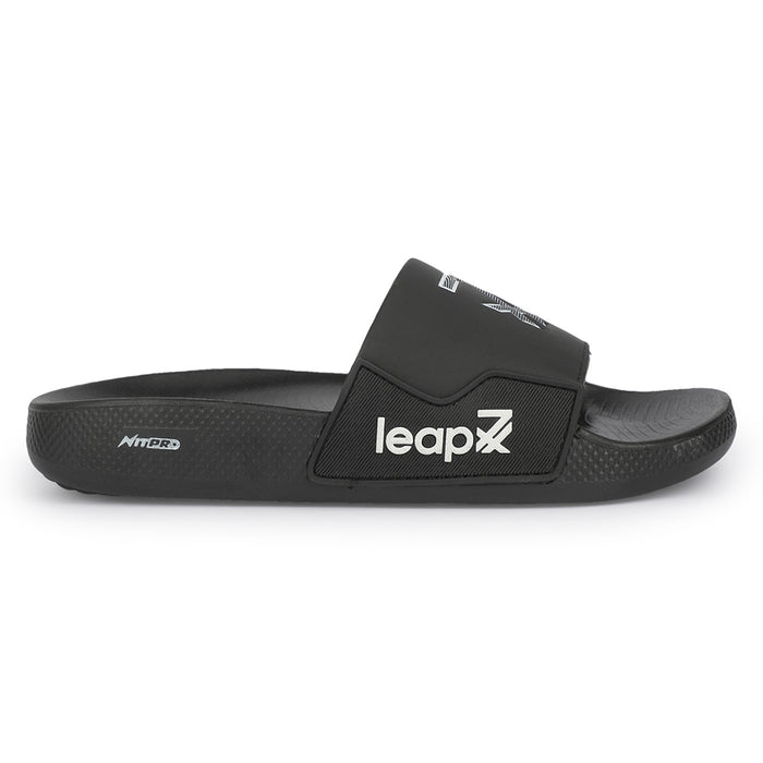 Leap7x NITWALK-5 Black Casual Slip on Sliders for Men by Liberty