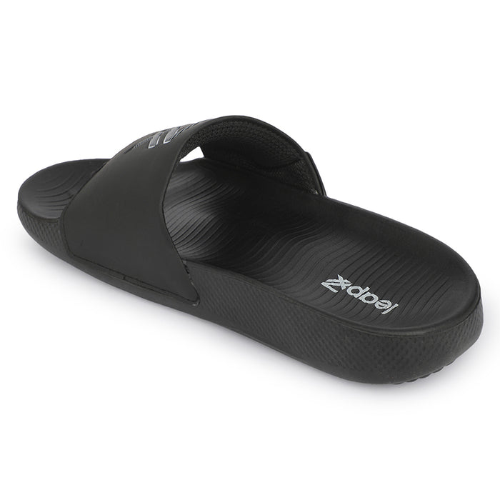 Leap7x NITWALK-5 Black Casual Slip on Sliders for Men by Liberty