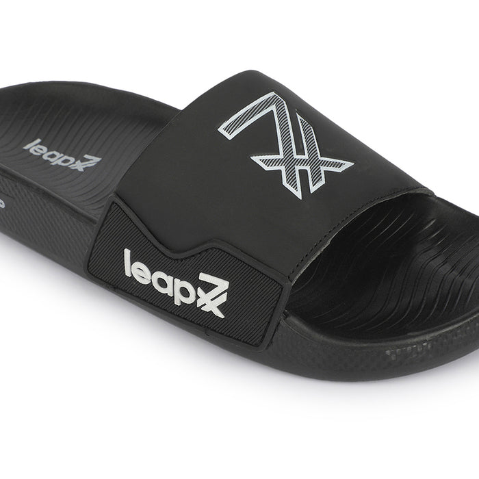 Leap7x NITWALK-5 Black Casual Slip on Sliders for Men by Liberty
