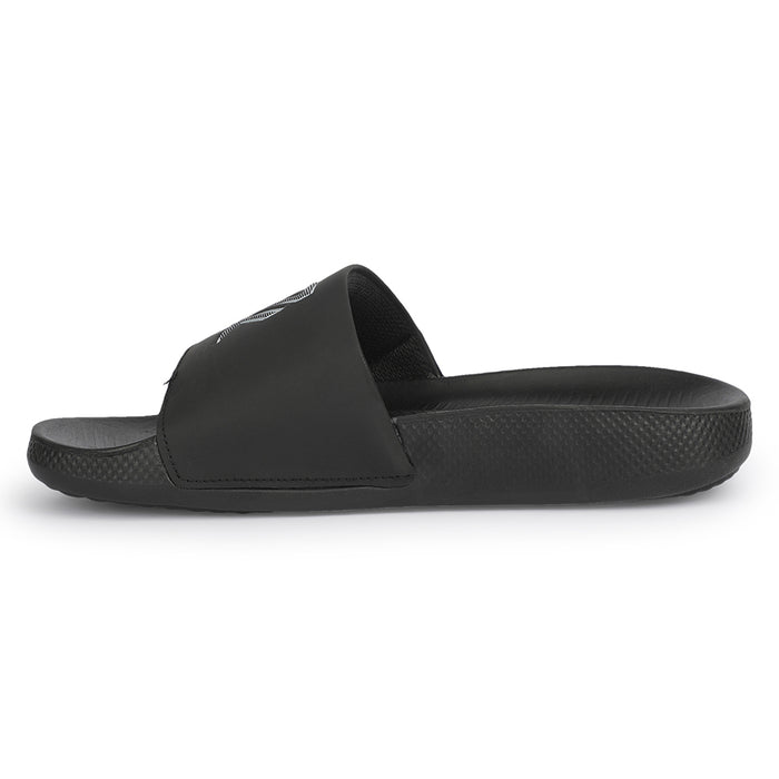 Leap7x NITWALK-5 Black Casual Slip on Sliders for Men by Liberty