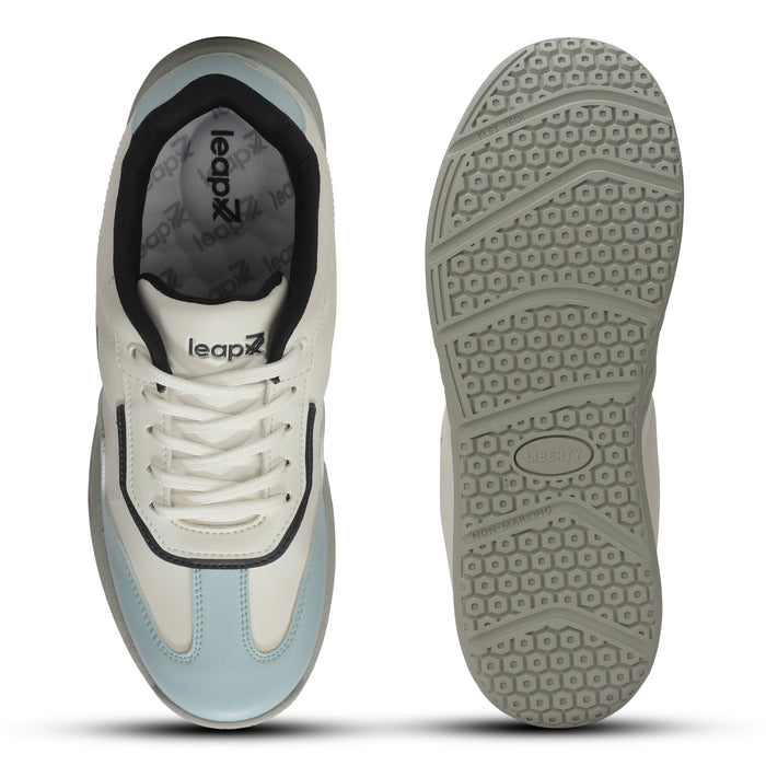 Leap7x Sky Blue Casual Lacing Sneakers For Women ACTO229E By Liberty