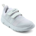 Leap7x White Non Lacing Uniform School Shoes For Kids TRIVSKO-2E By Liberty