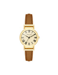 Anne Klein Brown/Gold-Tone Leather Strap Classic Watch