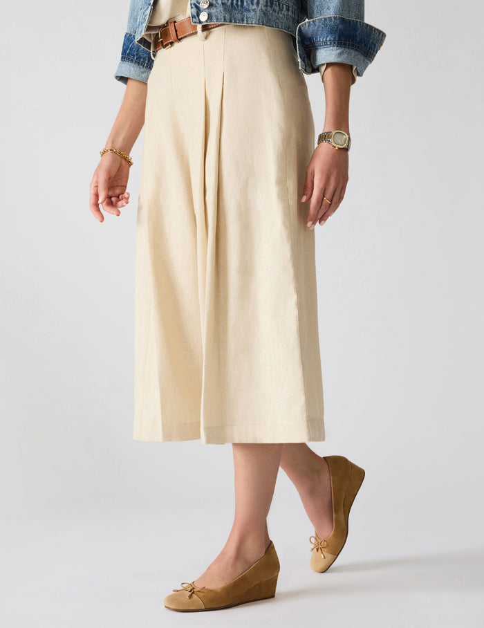 Anne Klein Leather Wedge Ballet Flat