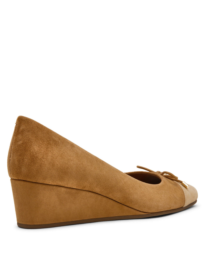 Anne Klein Leather Wedge Ballet Flat