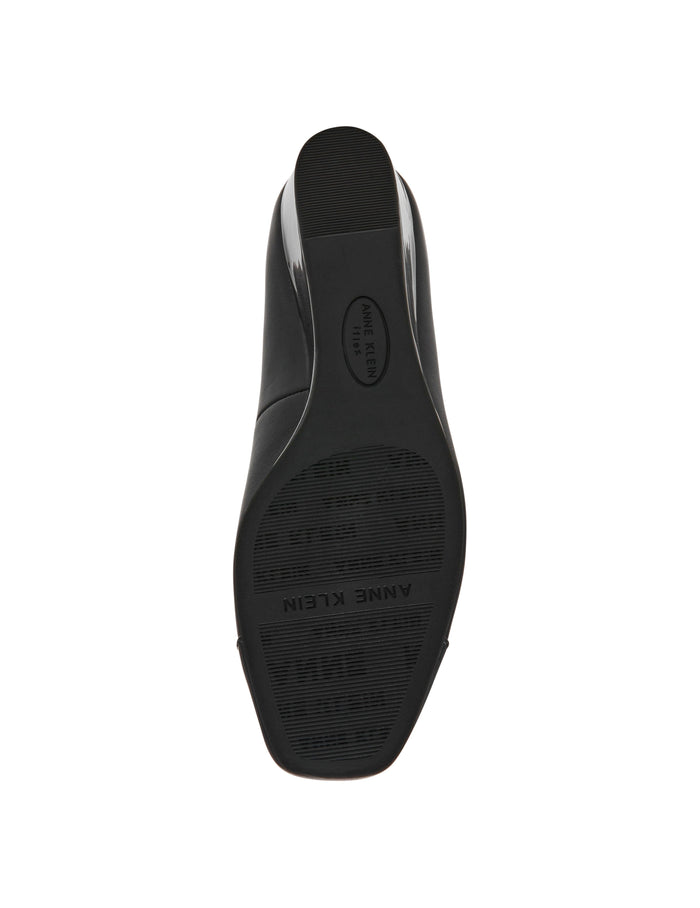 Anne Klein Leather Wedge Ballet Flat