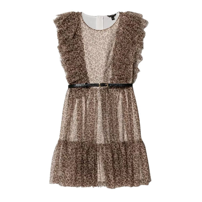 Leopard Print belted Dress