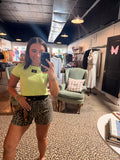Leopard Waistband Short