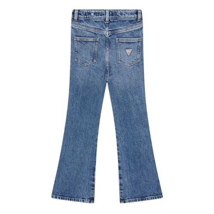 Light Blue Flared Diamanté Jeans