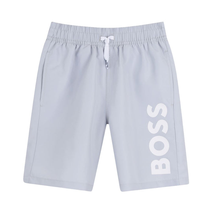Light Blue Logo Swim Shorts