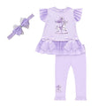 Lilac Carousel Legging Set & Headband