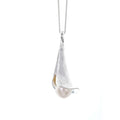 Lily necklace on a white background
