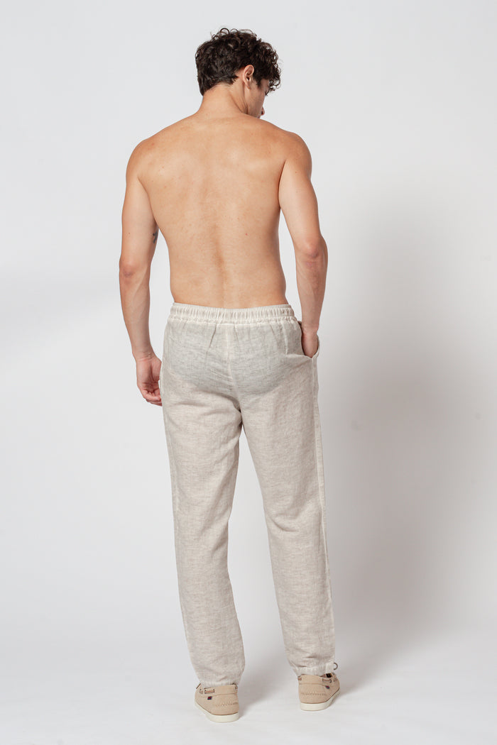 Linen Cotton Blend Pants - Canapa