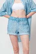 Linen Shorts - Egeo