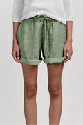 Linen Shorts - Palm
