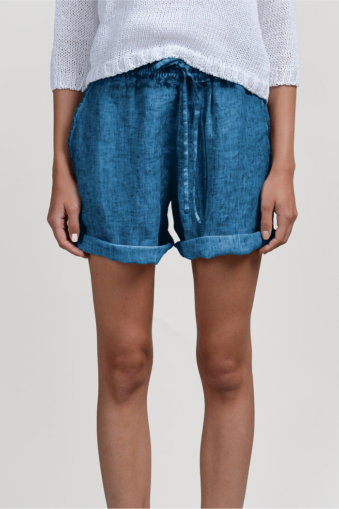 Linen Shorts - Profondo