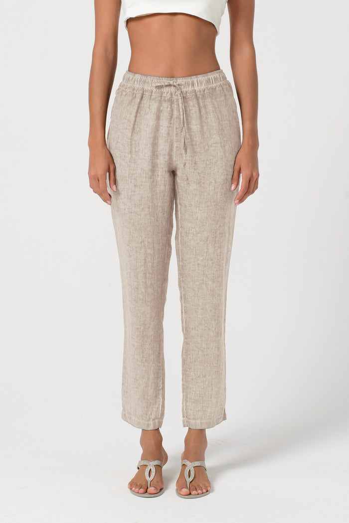 Linen Slacks - Harbor