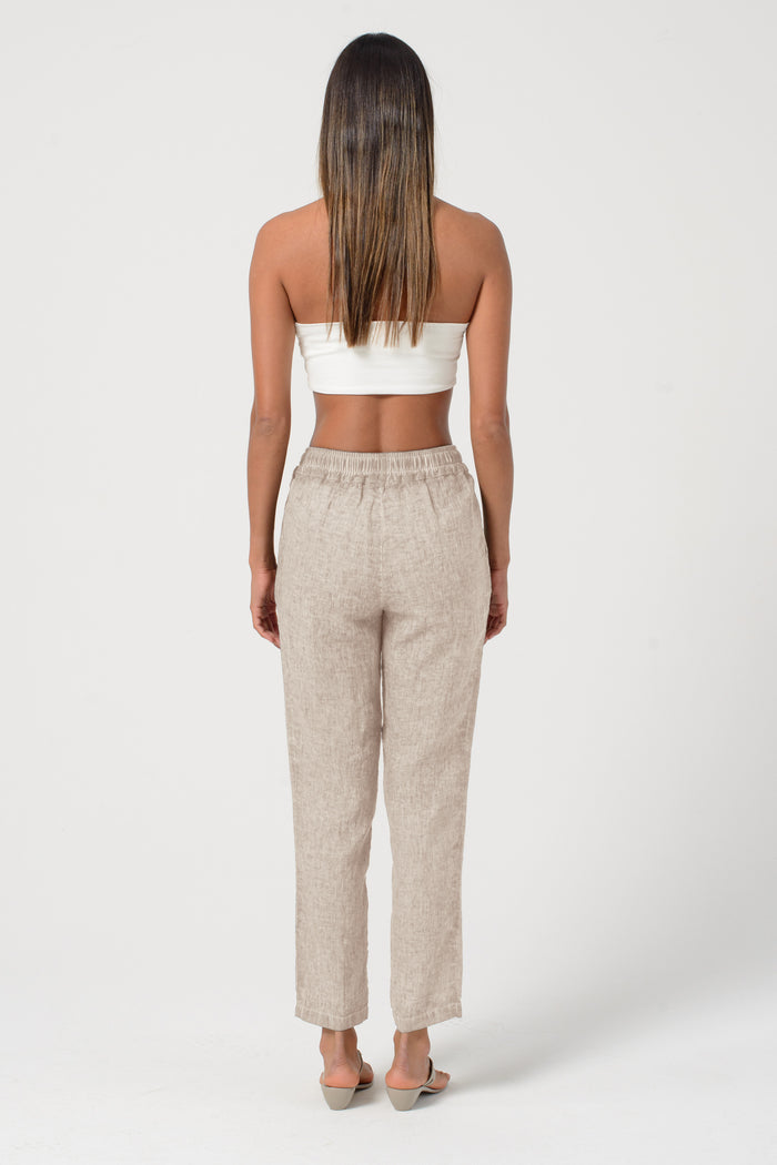 Linen Slacks - Harbor