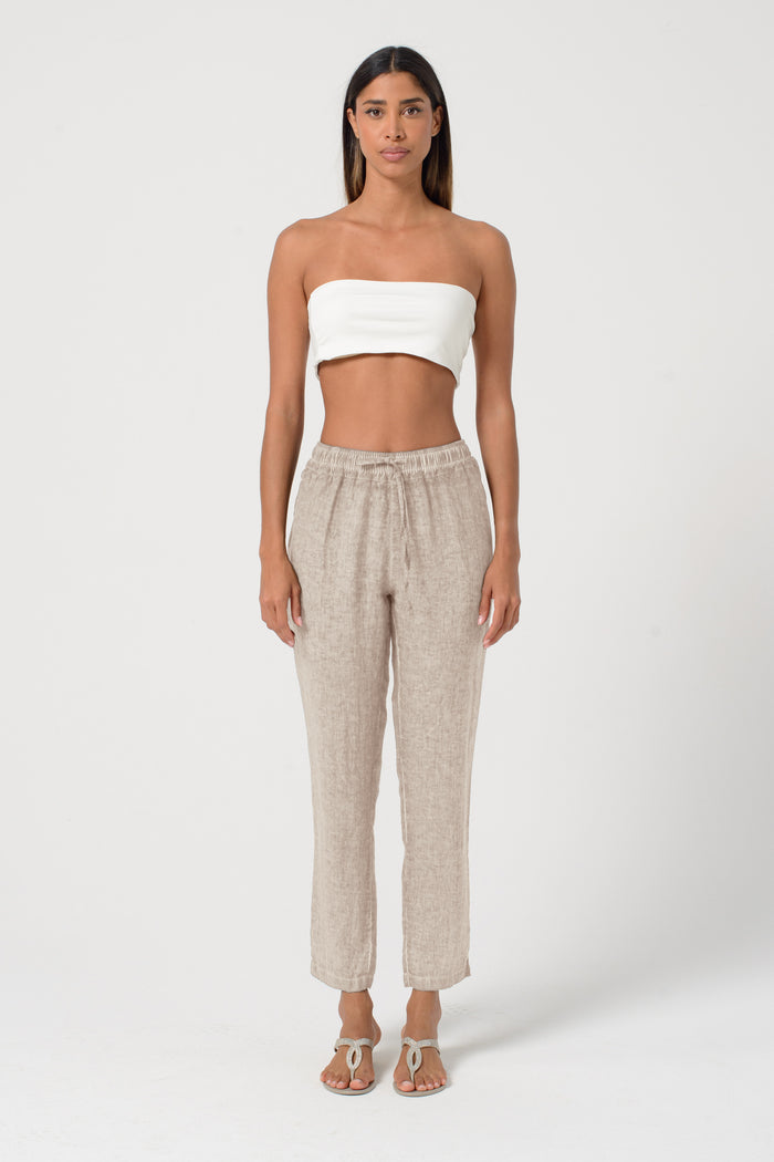 Linen Slacks - Harbor