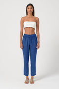 Linen Slacks - Pacific