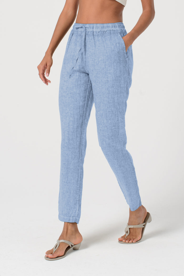 Linen Slacks - Polar