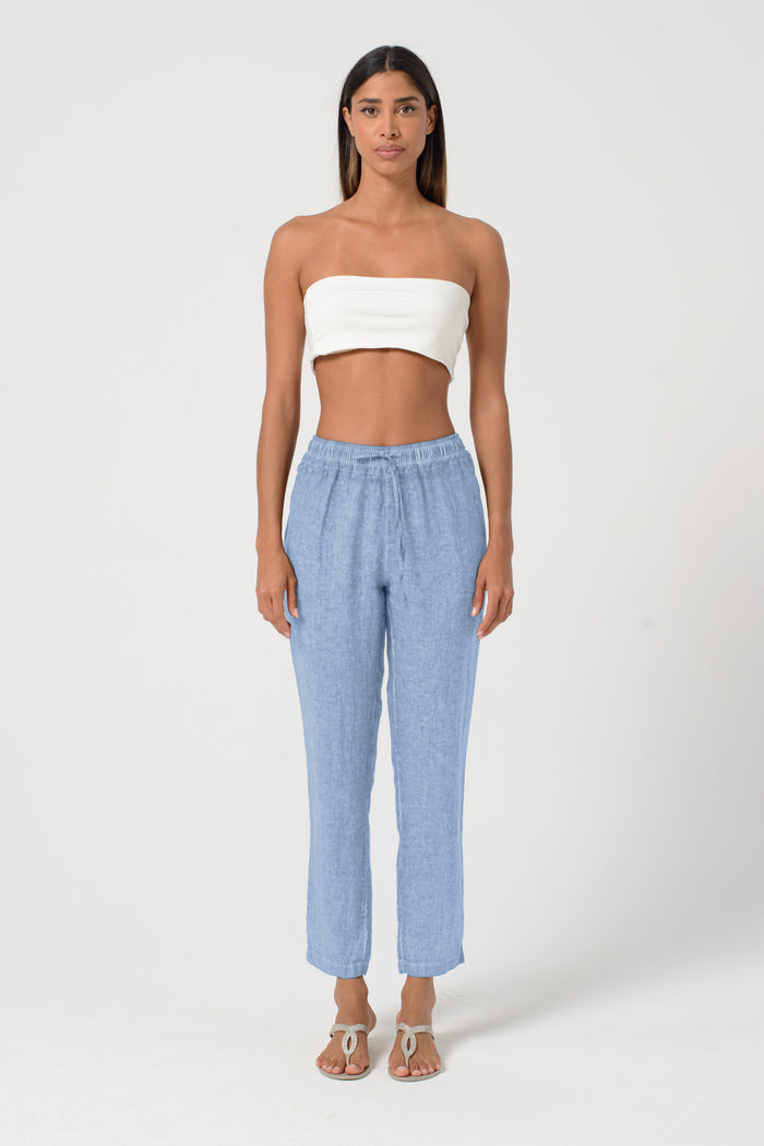 Linen Slacks - Polar