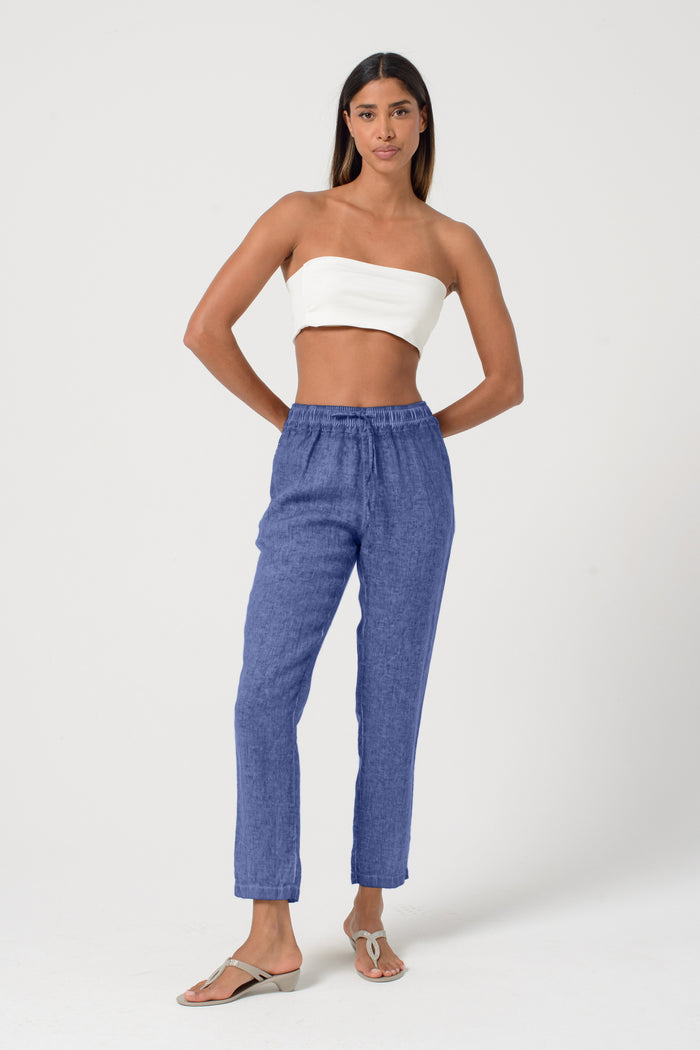 Linen Slacks - Whale