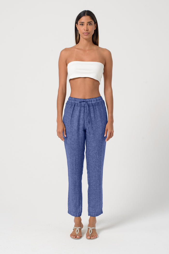 Linen Slacks - Whale