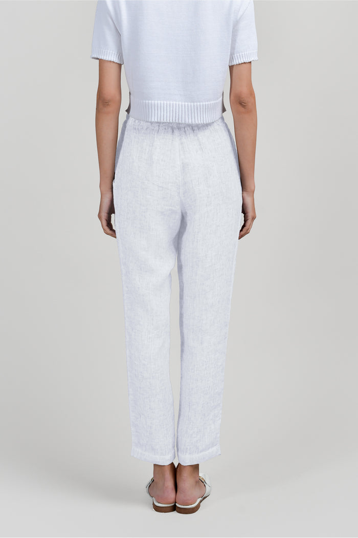 Linen Slacks - White