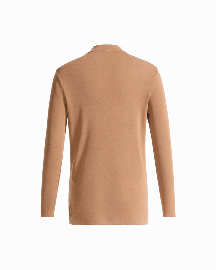 Anne Klein Long Sleeve Cardigan with Patch Pockets