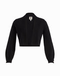 Anne Klein ANNE BLACK MULTI Long Sleeve Cuff Open Shrug