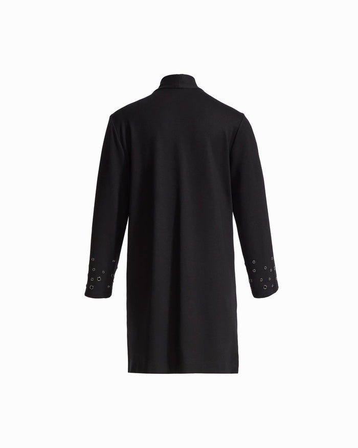 Anne Klein Long Sleeve Open Cardigan with Grommet Trim