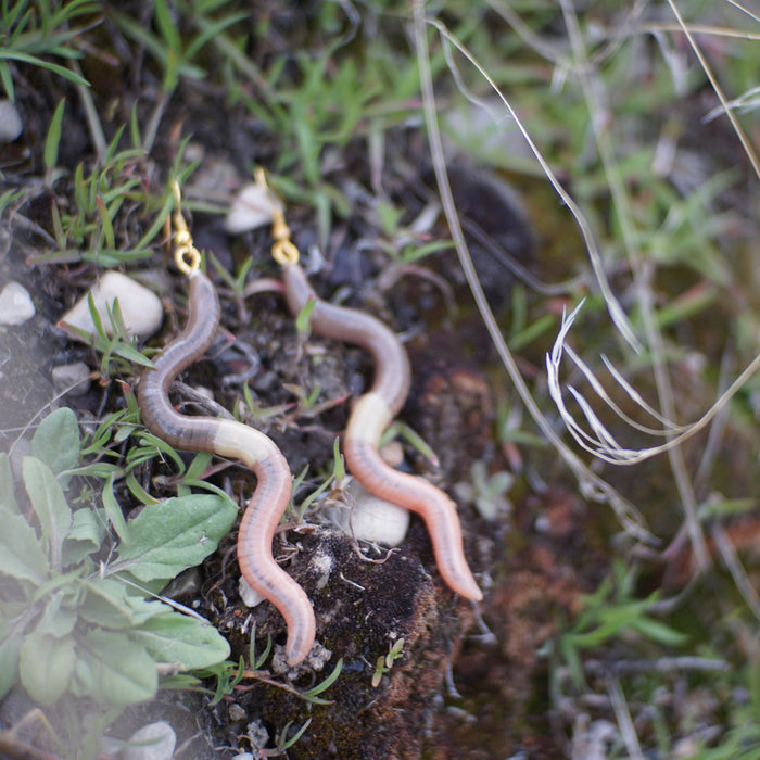 Long Worm Earrings