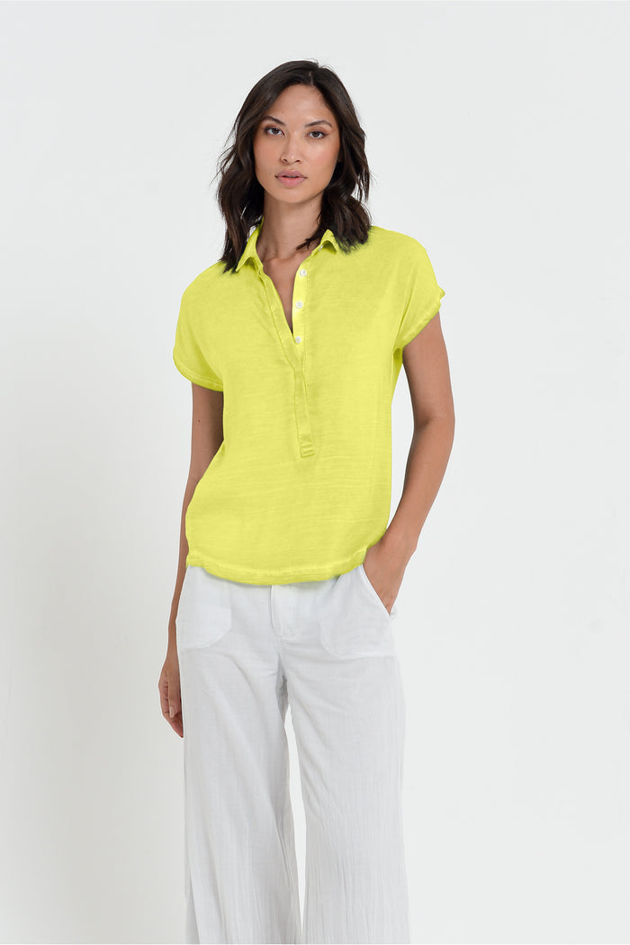 Love Letter Polo Shirt - Lime
