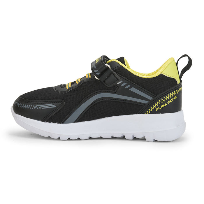Lucy & Luke (Black) Casual Non Lacing Shoes For Kids ZEAL By Liberty