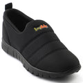 Lucy&Luke Black Sports Non Lacing Walking Shoes For Kids 2123-34 By Liberty