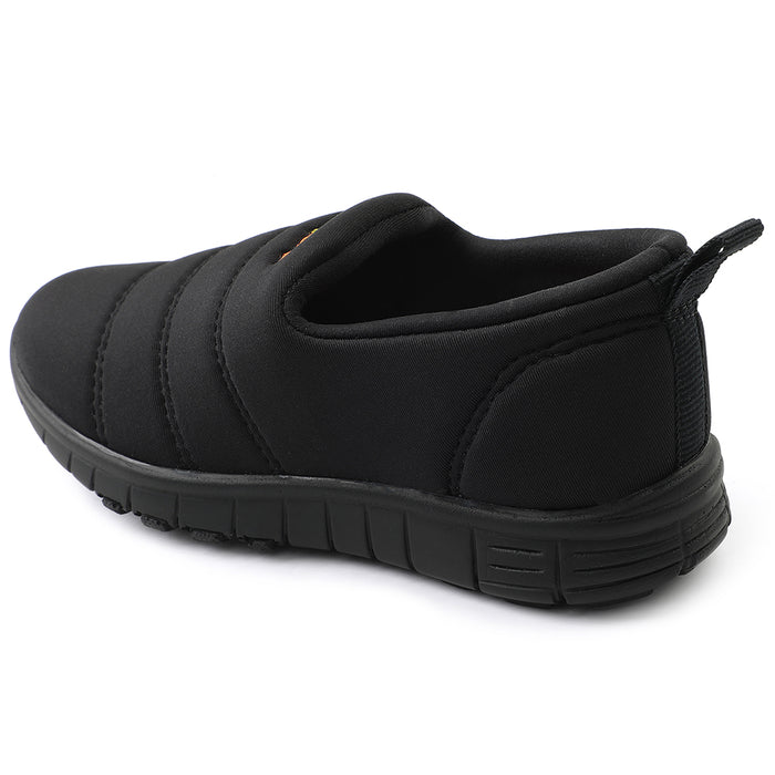 Lucy&Luke Black Sports Non Lacing Walking Shoes For Kids 2123-34 By Liberty