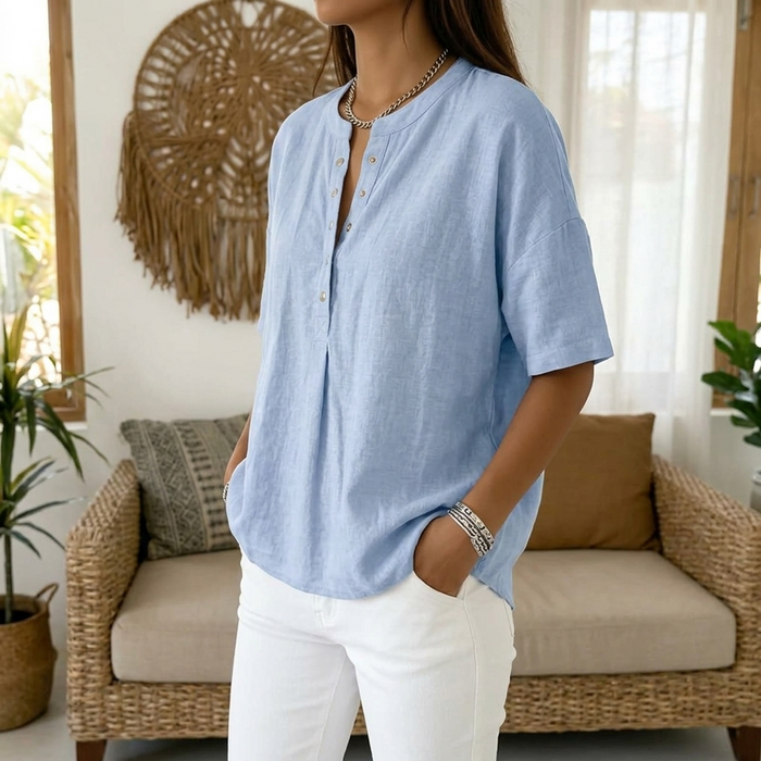 Lunavia Effortless Women's Henley Blouse