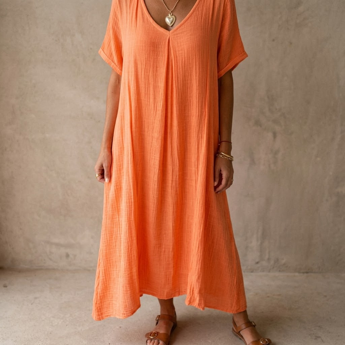 Lunessa – Women's breezy cotton linen summer dress