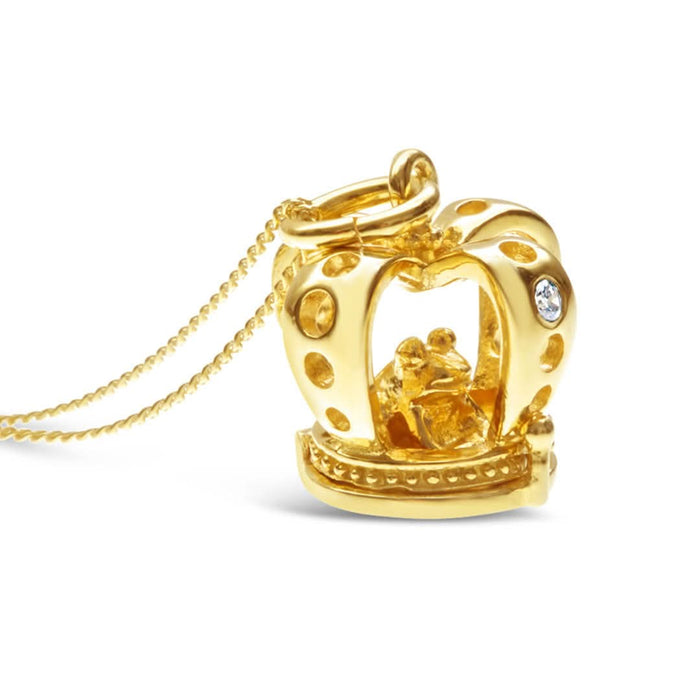 Magical Charm Necklace | Crown - Wealth - Gold