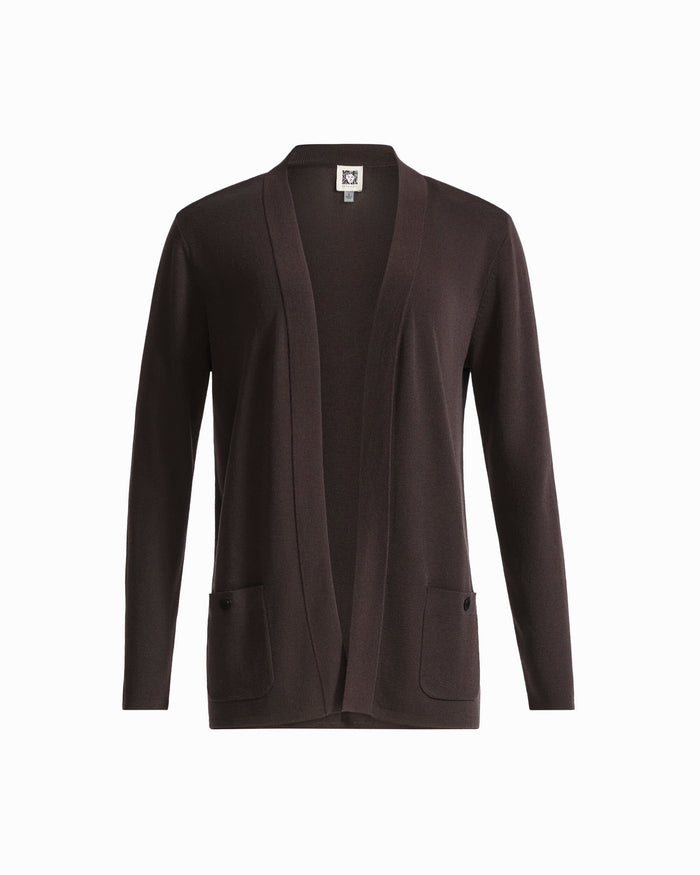 Anne Klein DEEP MAHOGANY Malibu Cardigan