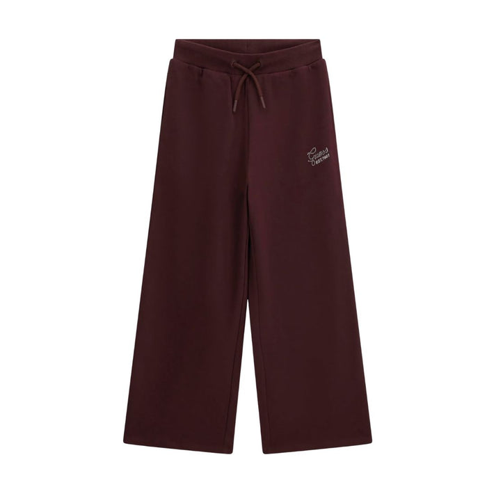 Maroon Wide Leg Sweat Pants