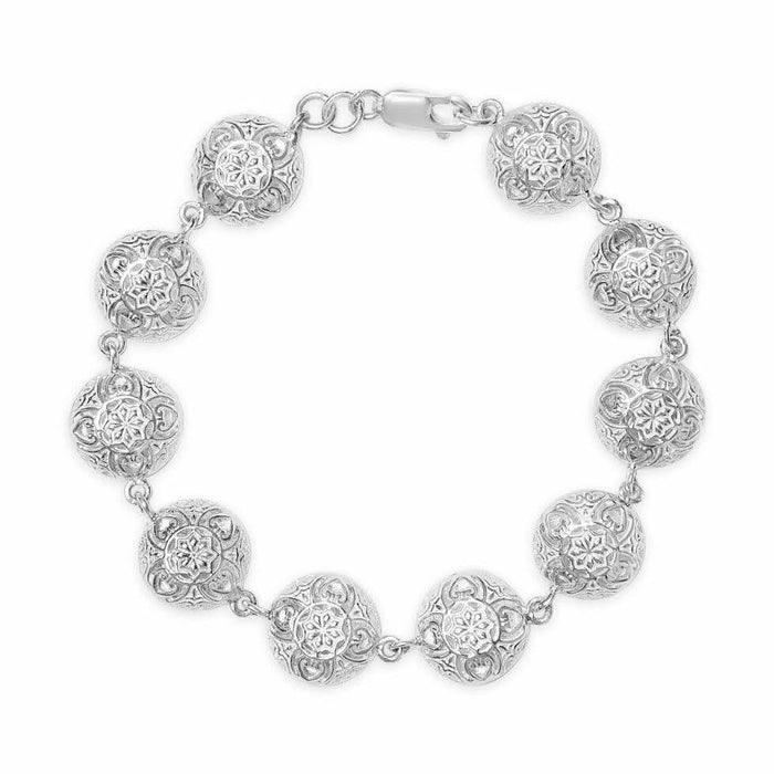 memory keeper bracelet in silver on a white background