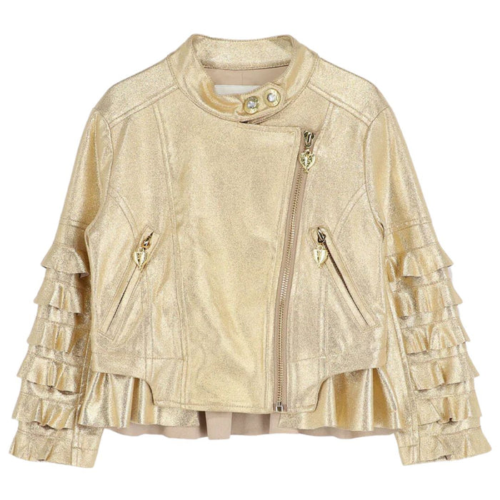 Metallic Gold Jacket and Trouser Set